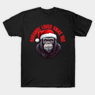 Harambe Loved Xmas Too T-Shirt